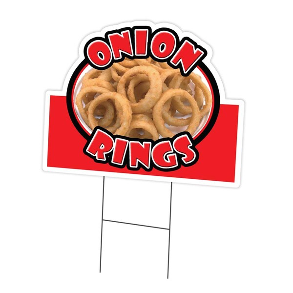 Amistad 18 x 24 in. Yard Sign & Stake - Onion Rings AM2068712 - main